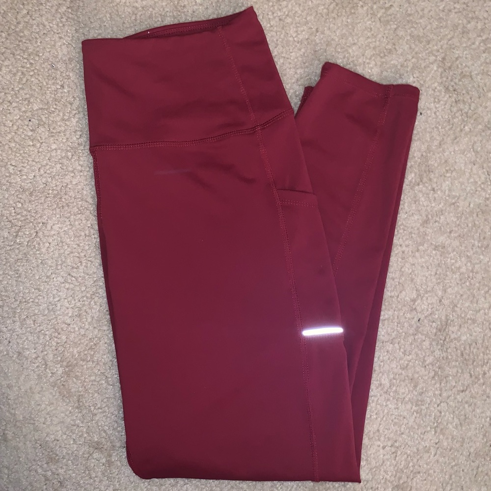 Red leggings